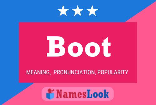 Постер имени Boot