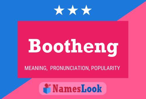 Постер имени Bootheng