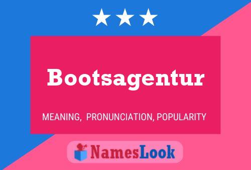 Постер имени Bootsagentur