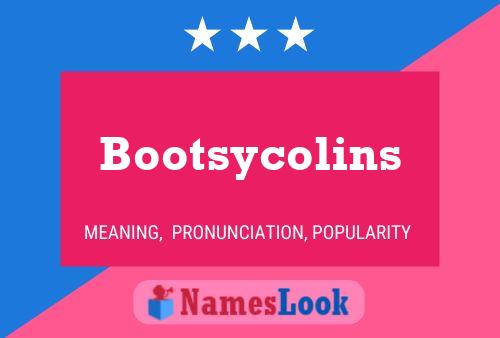 Постер имени Bootsycolins