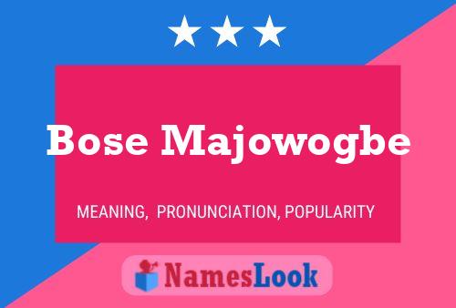 Постер имени Bose Majowogbe