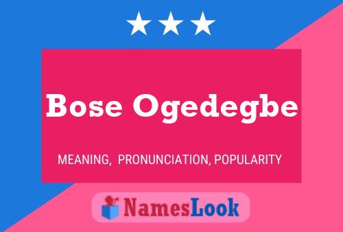 Постер имени Bose Ogedegbe