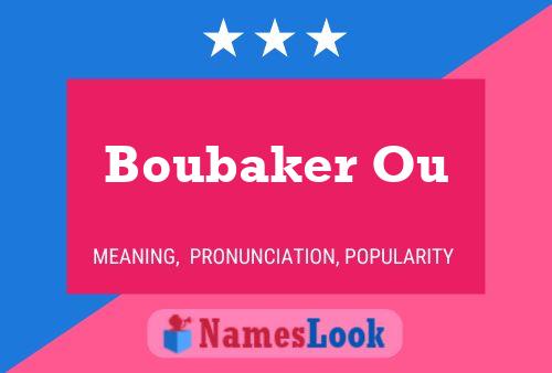 Постер имени Boubaker Ou