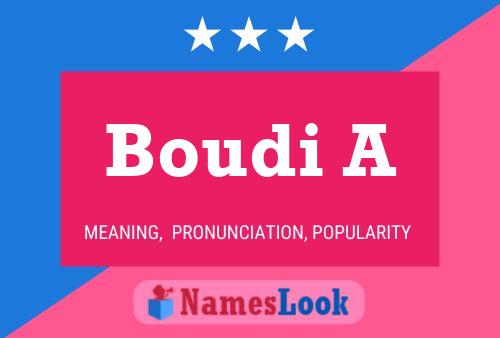 Постер имени Boudi A