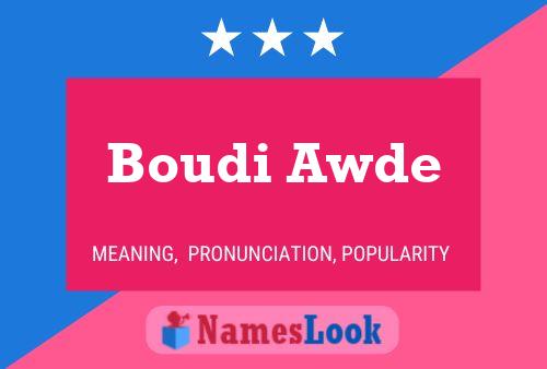 Постер имени Boudi Awde