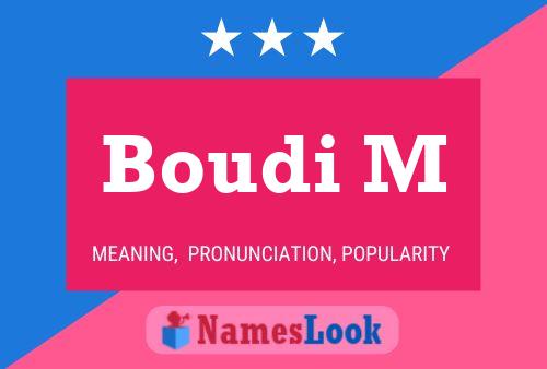 Постер имени Boudi M