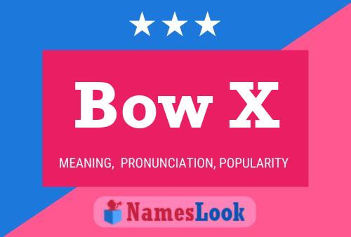 Постер имени Bow X