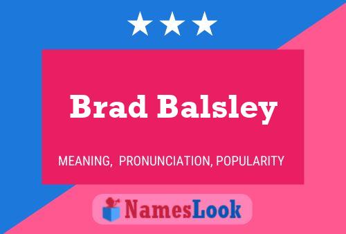 Постер имени Brad Balsley