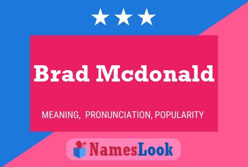 Постер имени Brad Mcdonald