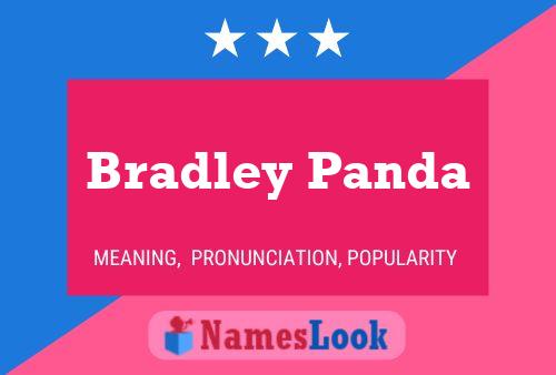 Постер имени Bradley Panda