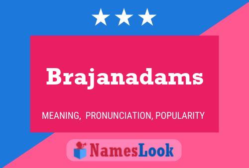 Постер имени Brajanadams