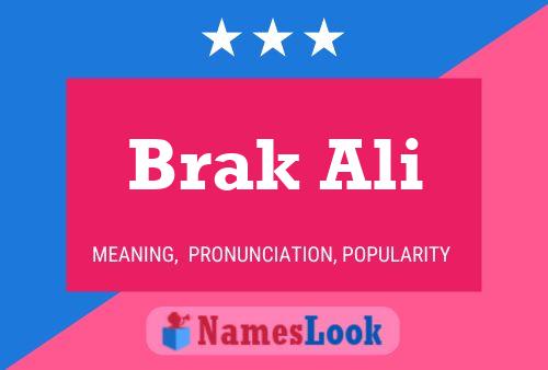 Постер имени Brak Ali