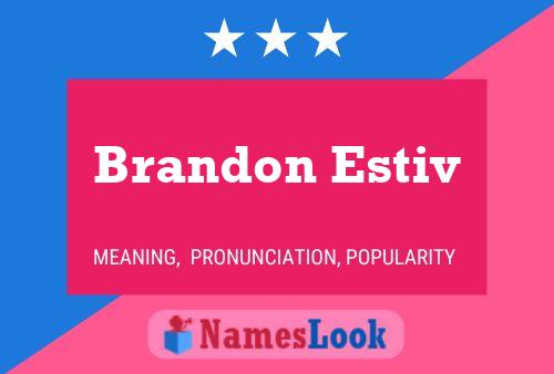 Постер имени Brandon Estiv