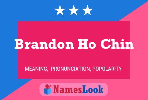 Постер имени Brandon Ho Chin