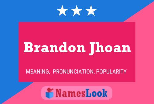 Постер имени Brandon Jhoan