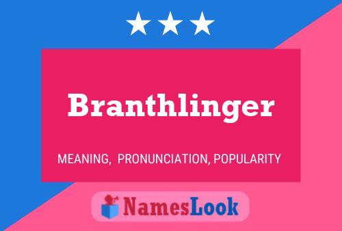 Постер имени Branthlinger