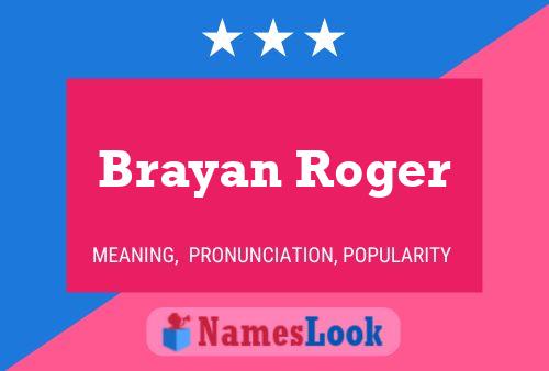 Постер имени Brayan Roger