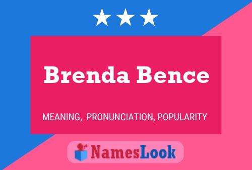 Постер имени Brenda Bence