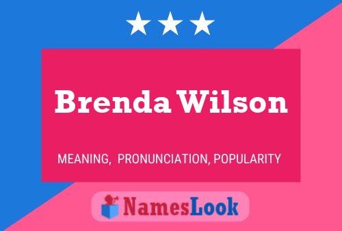 Постер имени Brenda Wilson