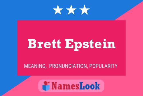 Постер имени Brett Epstein