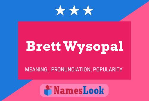 Постер имени Brett Wysopal