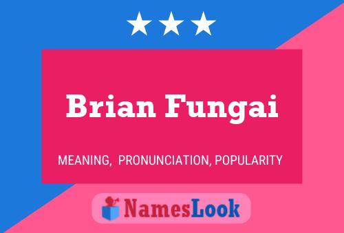 Постер имени Brian Fungai