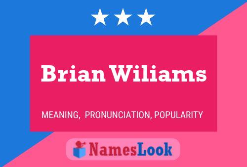 Постер имени Brian Wiliams