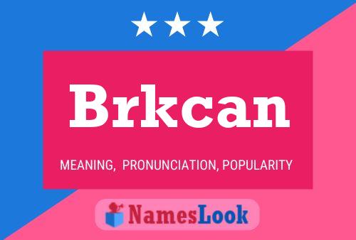 Постер имени Brkcan