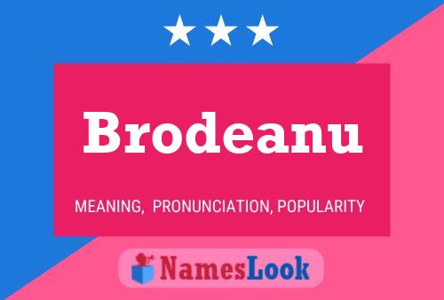 Постер имени Brodeanu