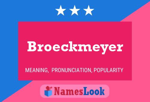 Постер имени Broeckmeyer