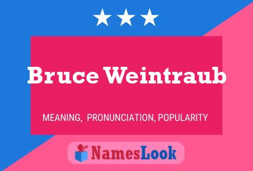 Постер имени Bruce Weintraub