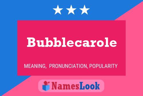 Постер имени Bubblecarole