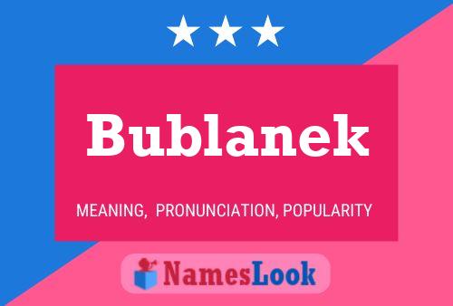 Постер имени Bublanek