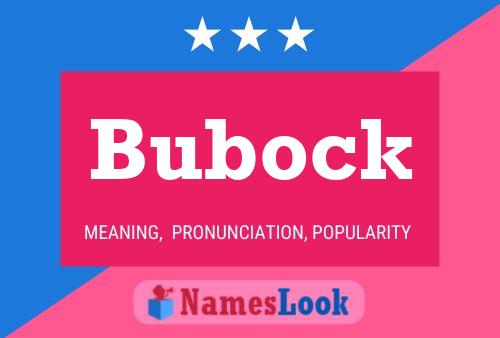 Постер имени Bubock