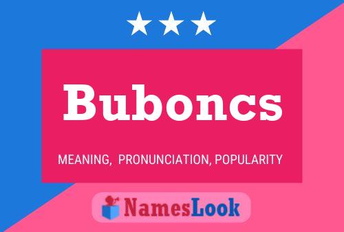 Постер имени Buboncs