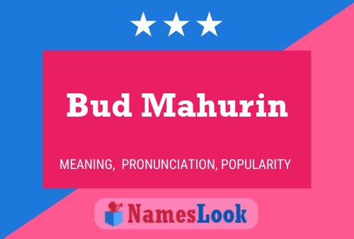 Постер имени Bud Mahurin