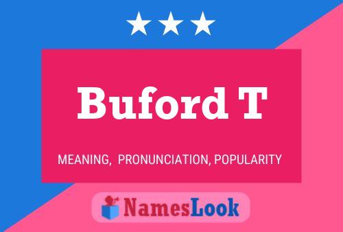 Постер имени Buford T