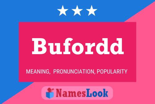 Постер имени Bufordd