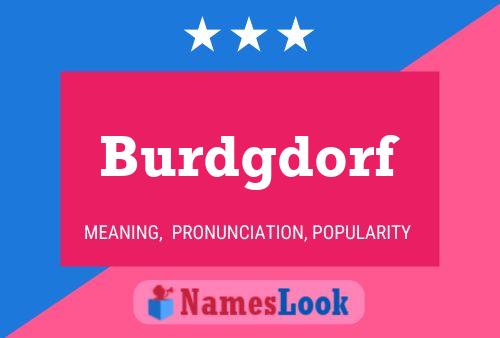 Постер имени Burdgdorf