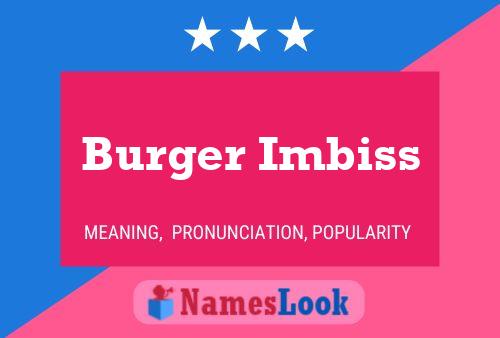 Постер имени Burger Imbiss