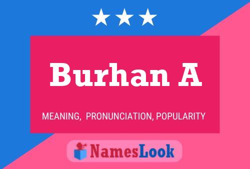 Постер имени Burhan A