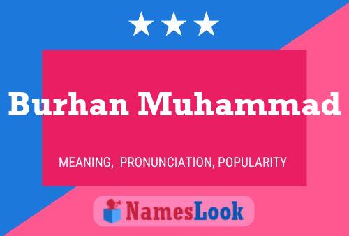 Постер имени Burhan Muhammad