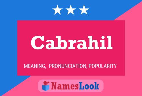 Постер имени Cabrahil