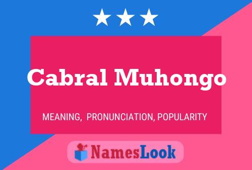 Постер имени Cabral Muhongo