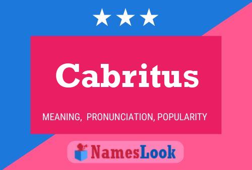 Постер имени Cabritus