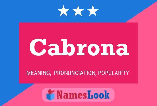 Постер имени Cabrona