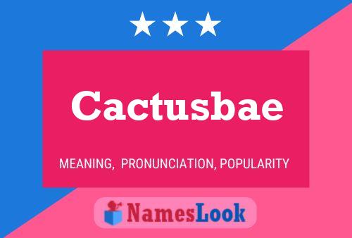 Постер имени Cactusbae