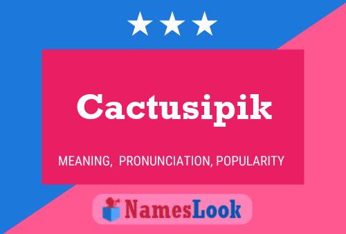 Постер имени Cactusipik