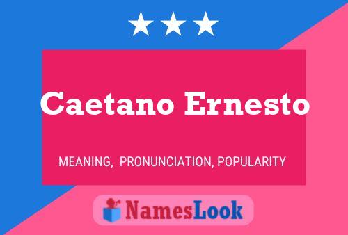 Постер имени Caetano Ernesto