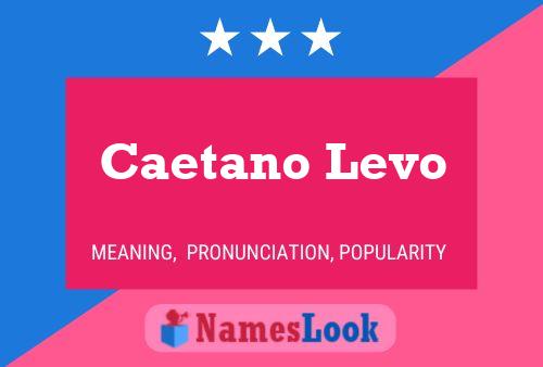 Постер имени Caetano Levo